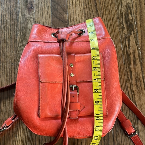 BeCa by Joy Gryson Red Leather Backpack for Women - Picture 6 of 12